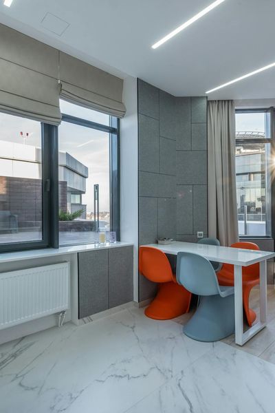 View of a simple, clean space suitable for home workouts.